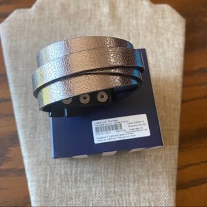 NWT KEEP Collective Leather Cuff Gunmetal